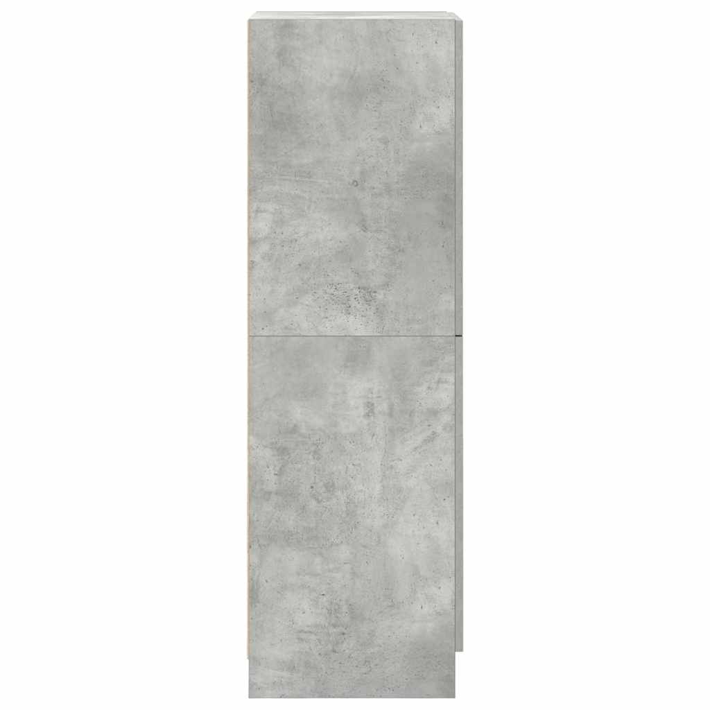 køkkenskab 38x41,5x131,5 cm konstrueret træ betongrå