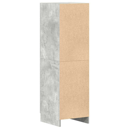 køkkenskab 38x41,5x131,5 cm konstrueret træ betongrå