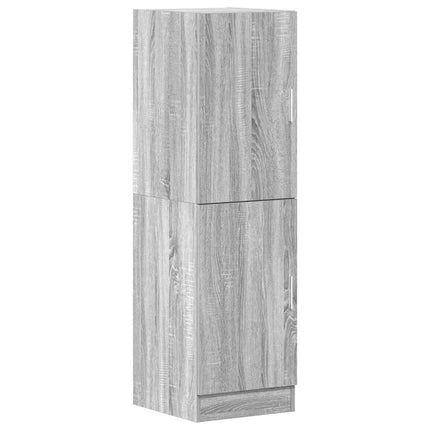 køkkenskab 38x41,5x131,5 cm konstrueret træ grå sonoma-eg