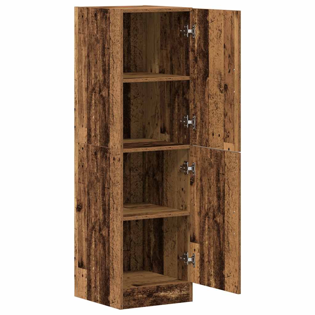 køkkenskab 38x41,5x131,5 cm konstrueret træ antikt træ