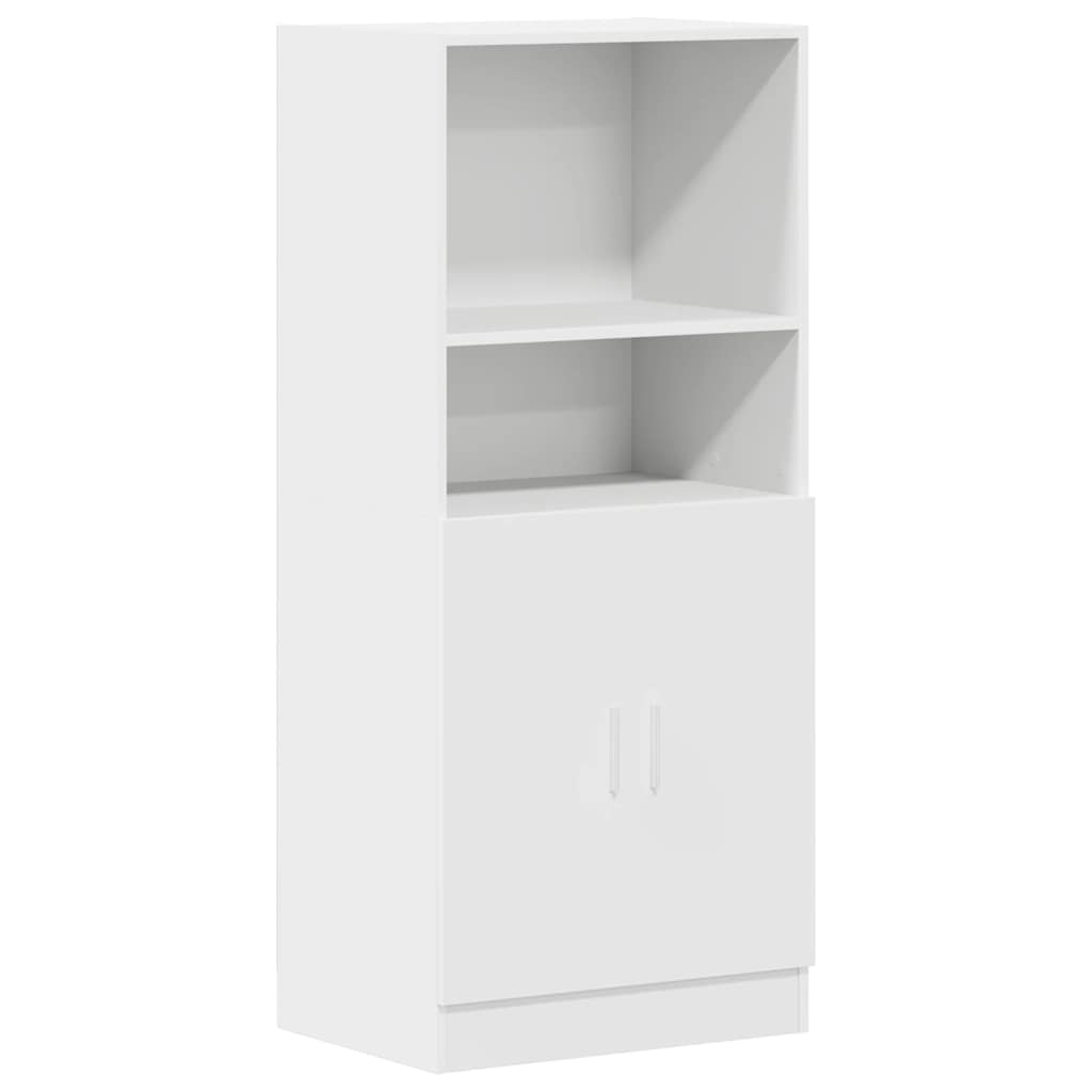 køkkenskab 57x41,5x131,5 cm konstrueret træ hvid