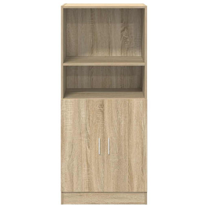 køkkenskab 57x41,5x131,5 cm konstrueret træ røget egetræsfarve