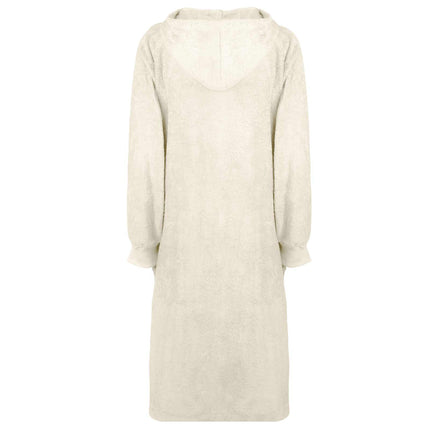 Tæppe-hoodie KINN Creme XL Bomuld
