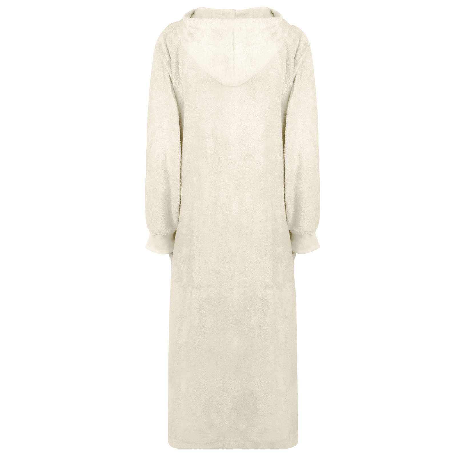 Tæppe-hoodie KINN Creme XXL Bomuld