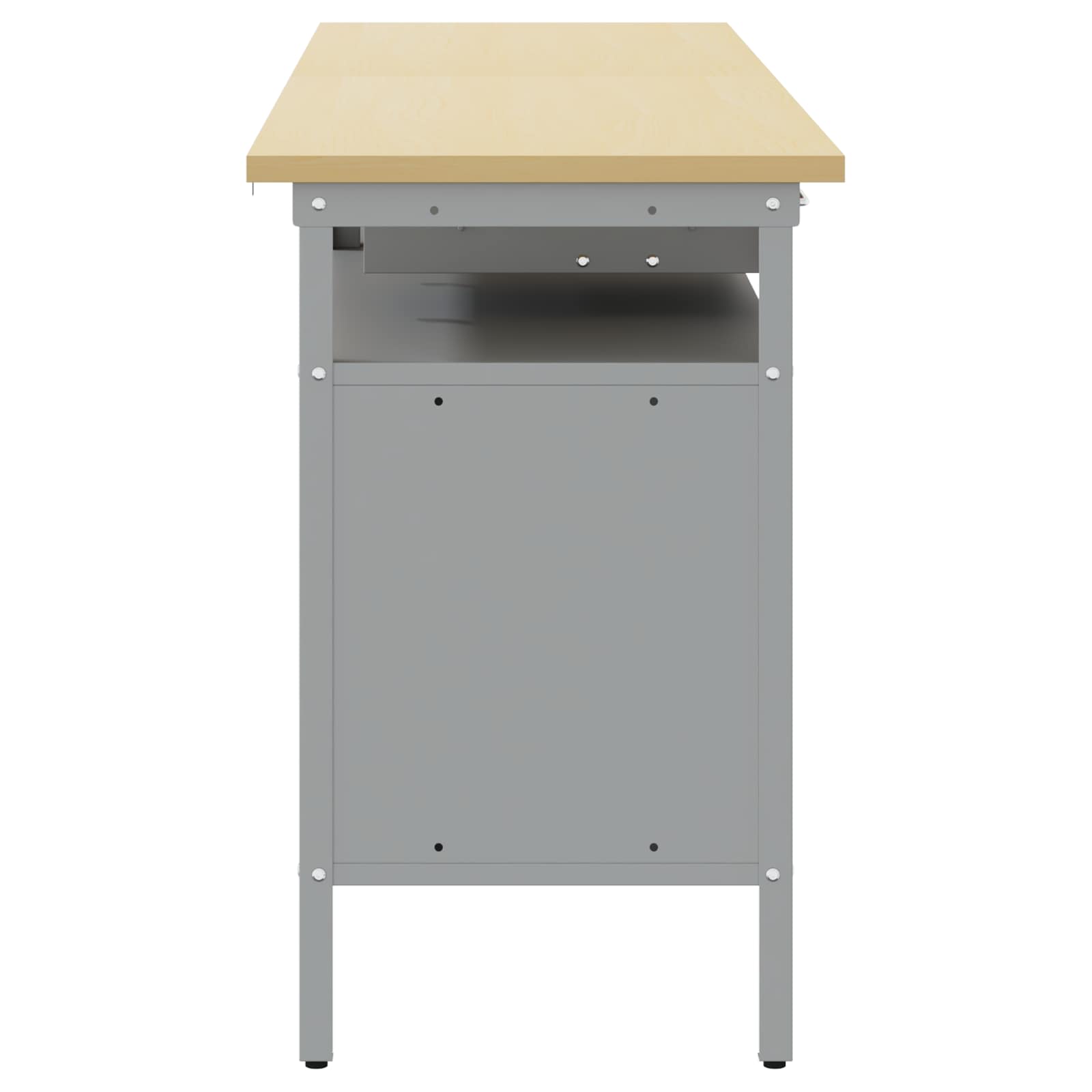 Arbejdsbænk sæt med skuffe 2 pcs Rød og Grå 200 x 55 x 85 cm