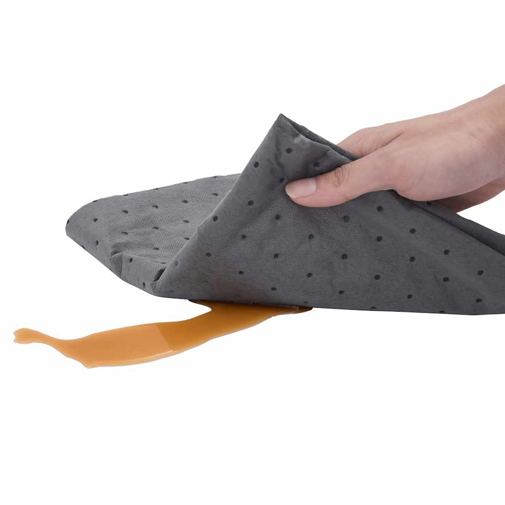 olieabsorberende puder 25 stk. 40x50 cm grå