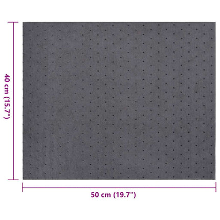 olieabsorberende puder 100 stk. 40x50 cm grå