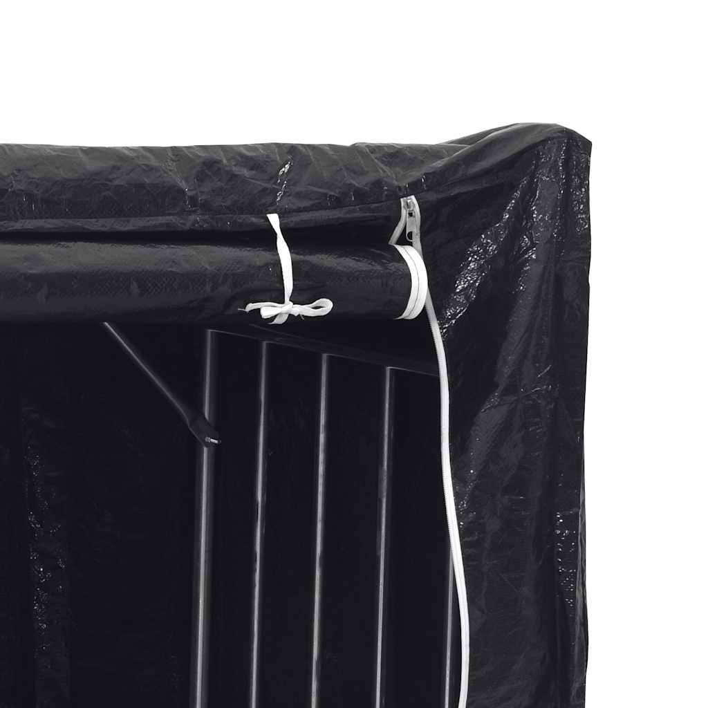 brændestativ med regnslag 100,5x100,5x110,5cm galvaniseret stål