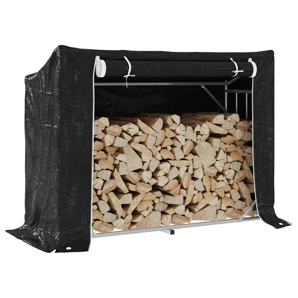 Brændestativ med regnslag 151 × 60,5 × 110,5 cm - galvaniseret stål