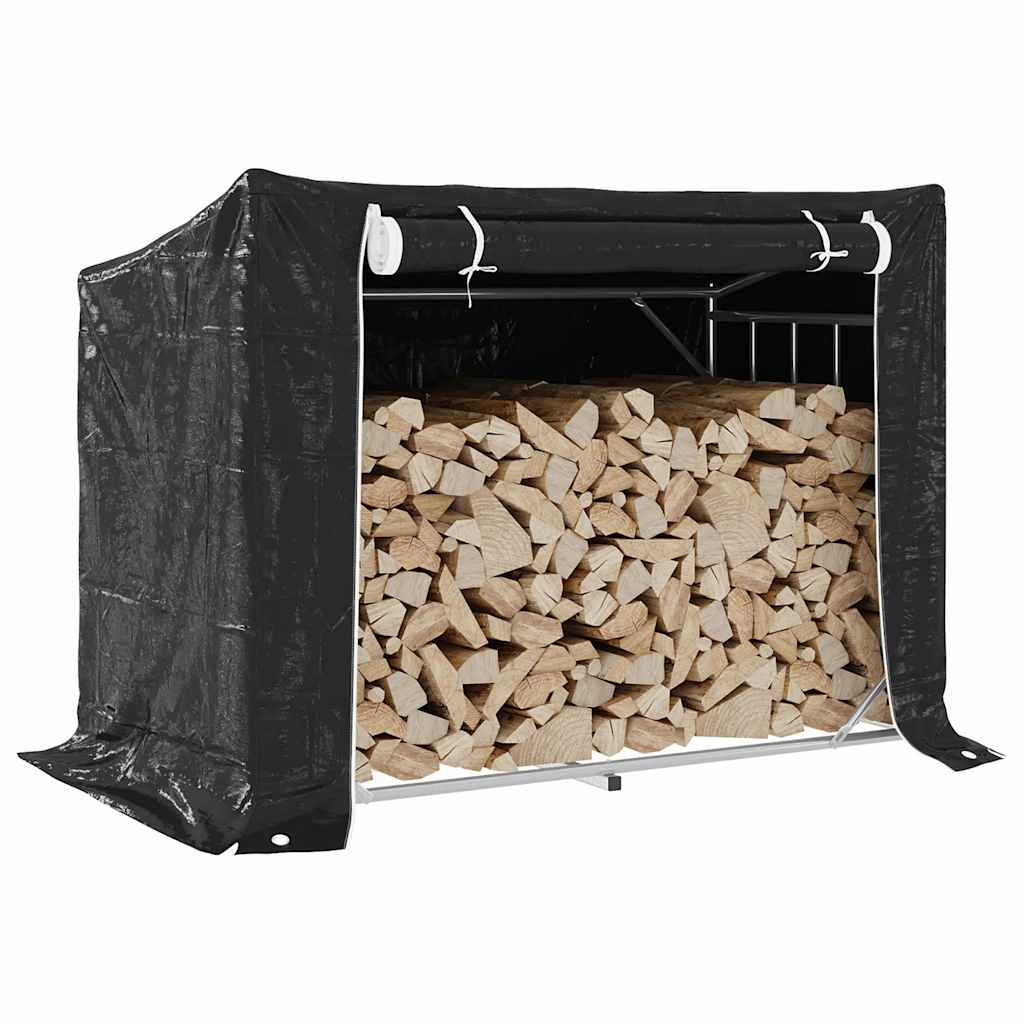 Brændestativ med regnslag 151 × 80,5 × 110,5 cm - galvaniseret stål