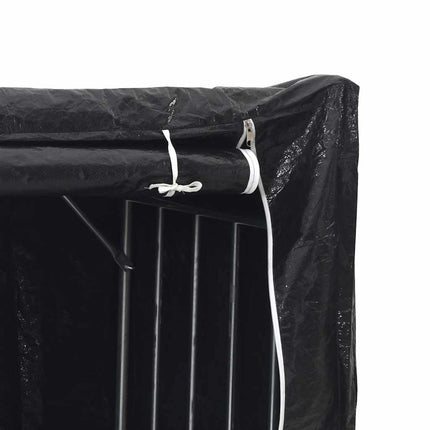 brændestativ med regnslag 100x80x200 cm galvaniseret stål