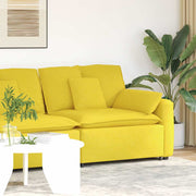 modulopbygget sofaarmlænsendemodul med hynder 100 cm lysegul