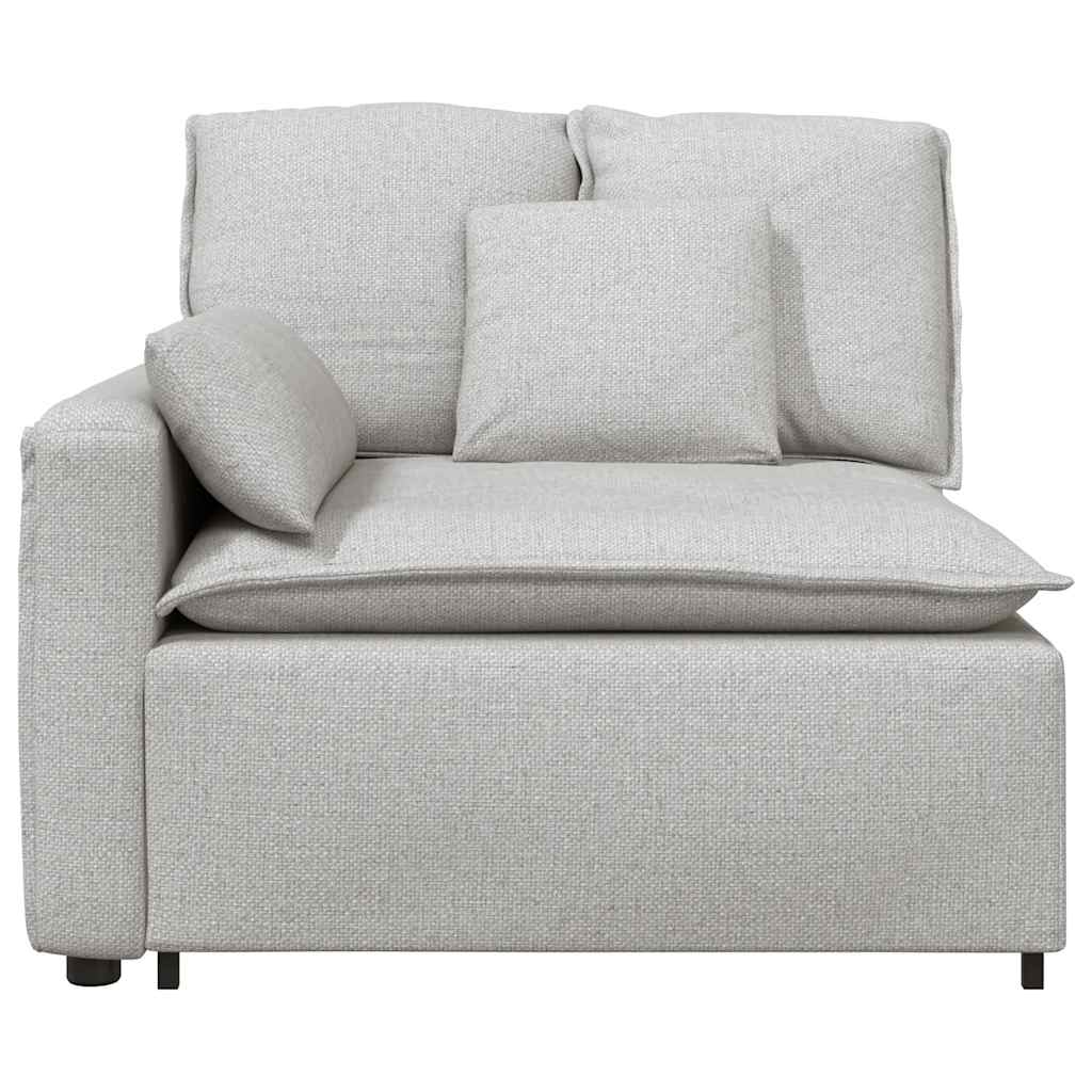 modulopbygget sofaarmlænsendemodul med hynder 100 cm skygrå