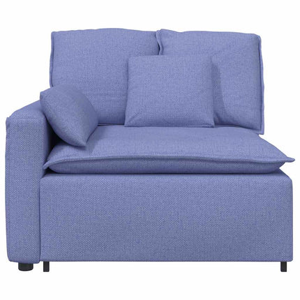 modulopbygget sofaarmlænsendemodul med hynder 100 cm jeansblå