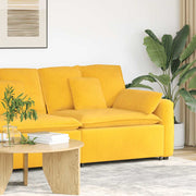 modulopbygget sofaarmlænsendemodul med hynder 100 cm lysegul