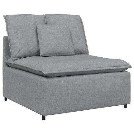 modulopbygget sofacentermodul med hynder 100 cm lysegrå