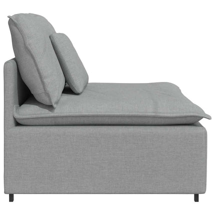 modulopbygget sofacentermodul med hynder 100 cm lysegrå