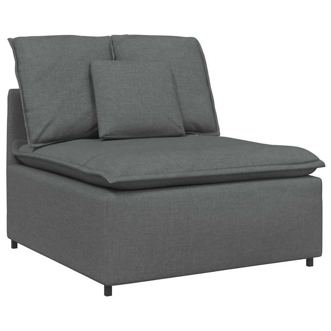 modulopbygget sofacentermodul med hynder 100 cm mørkegrå