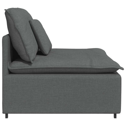 modulopbygget sofacentermodul med hynder 100 cm mørkegrå
