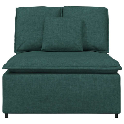 modulopbygget sofacentermodul med hynder 100 cm mørkegrøn