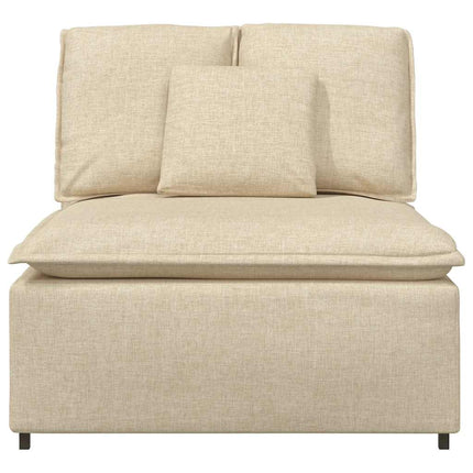 modulopbygget sofacentermodul med hynder 100cm cremefarvet