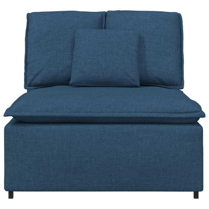 modulopbygget sofacentermodul med hynder 100 cm blå