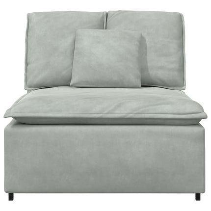 modulopbygget sofacentermodul med hynder 100 cm lysegrå