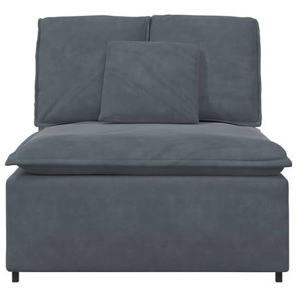 modulopbygget sofacentermodul med hynder 100 cm mørkegrå