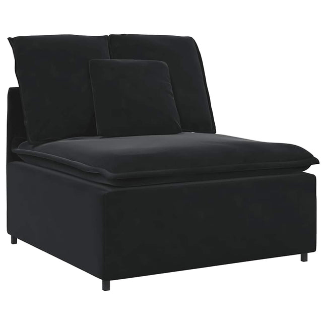 modulopbygget sofacentermodul med hynder 100 cm sort