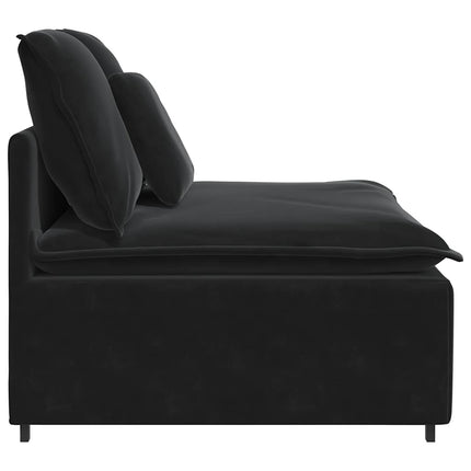 modulopbygget sofacentermodul med hynder 100 cm sort