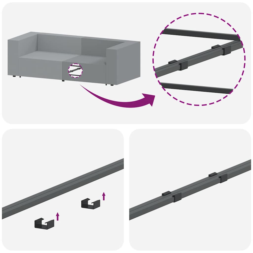 modulopbygget sofacentermodul med hynder 100 cm gul