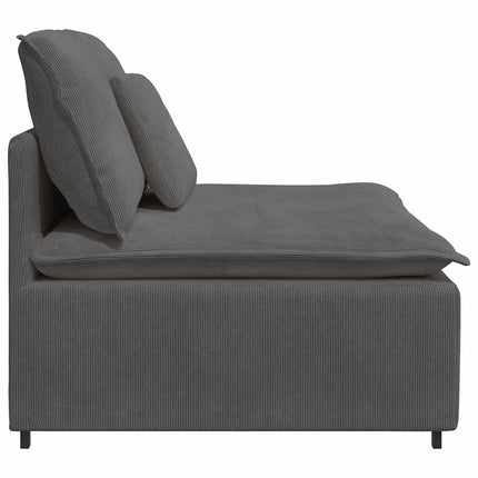 modulopbygget sofacentermodul med hynder 100 cm mørkegrå