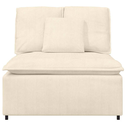modulopbygget sofacentermodul med hynder 100cm cremefarvet