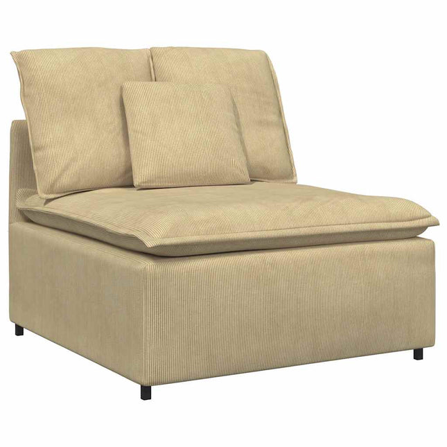 modulopbygget sofacentermodul med hynder 100 cm grågrøn