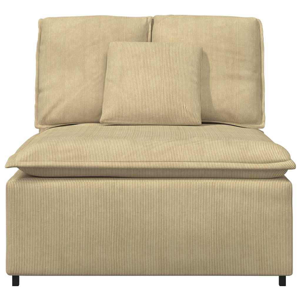 modulopbygget sofacentermodul med hynder 100 cm grågrøn