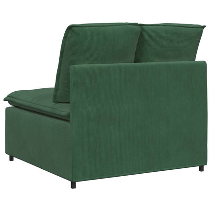 modulopbygget sofacentermodul med hynder 100 cm mørkegrøn