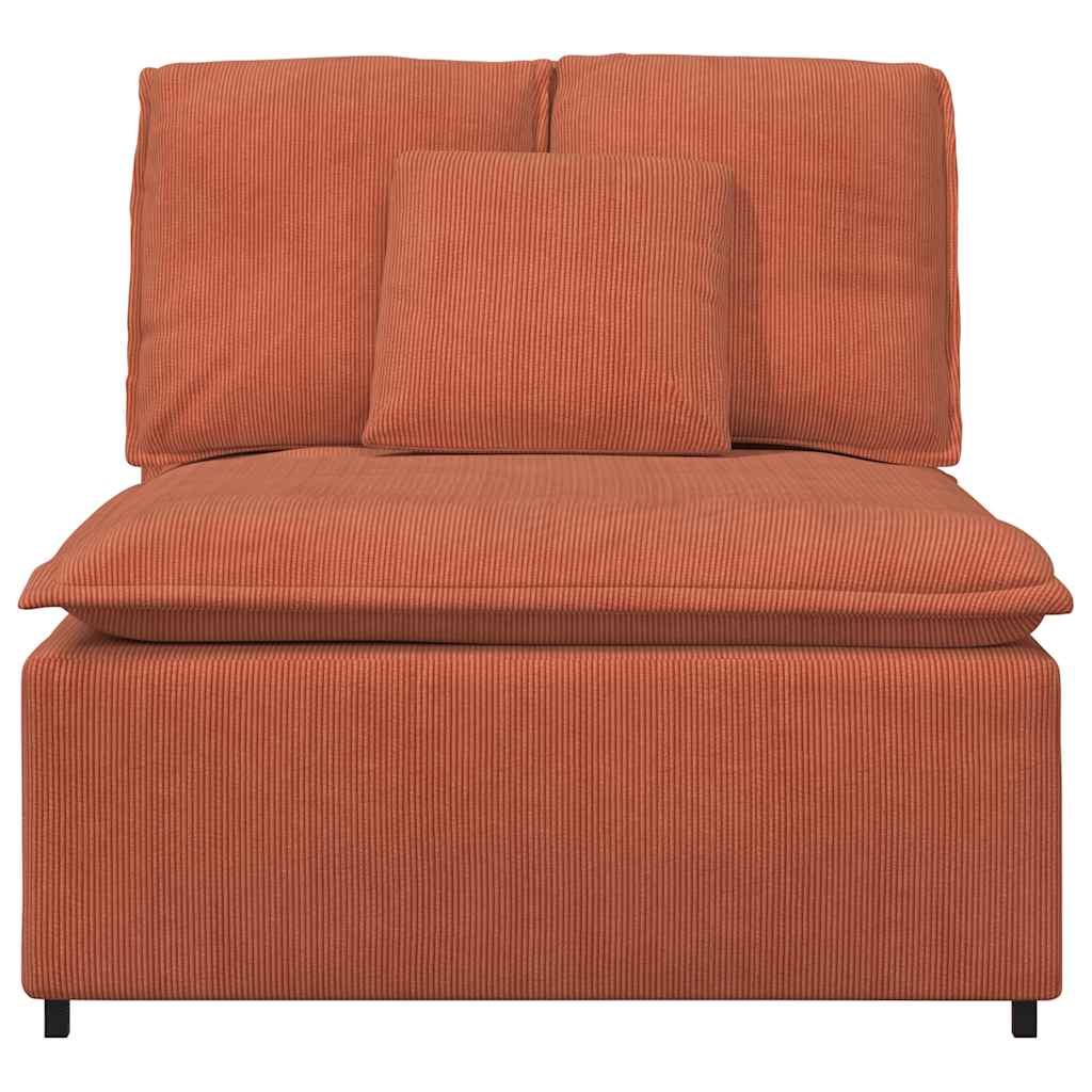modulopbygget sofacentermodul med hynder 100 cm rød orange