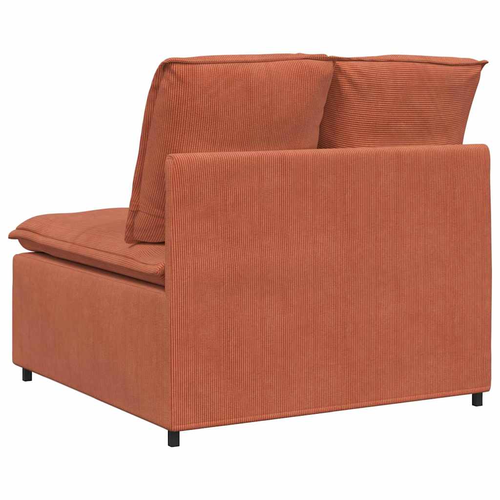 modulopbygget sofacentermodul med hynder 100 cm rød orange