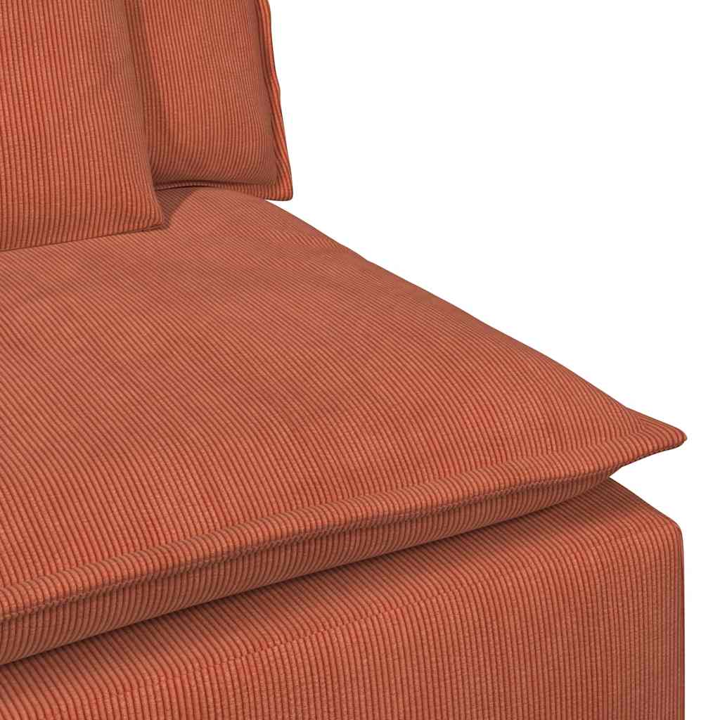 modulopbygget sofacentermodul med hynder 100 cm rød orange