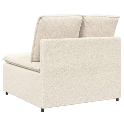modulopbygget sofacentermodul med hynder 100cm cremefarvet