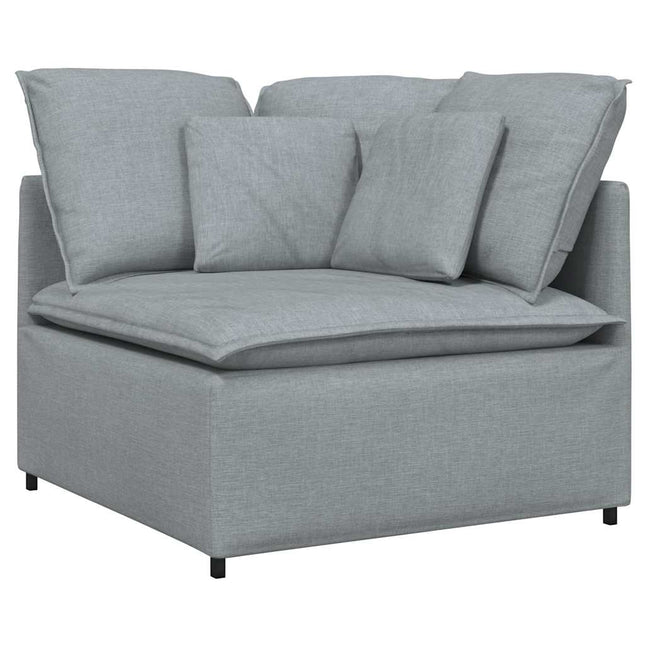 modulsofa hjørnemodul med hynder 100 cm lysegrå
