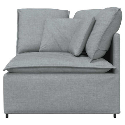 modulsofa hjørnemodul med hynder 100 cm lysegrå