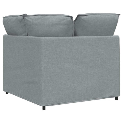 modulsofa hjørnemodul med hynder 100 cm lysegrå