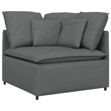 modulsofa hjørnemodul med hynder 100 cm mørkegrå