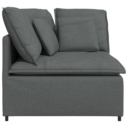 modulsofa hjørnemodul med hynder 100 cm mørkegrå