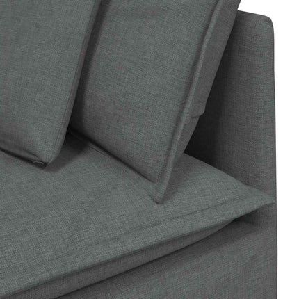 modulsofa hjørnemodul med hynder 100 cm mørkegrå
