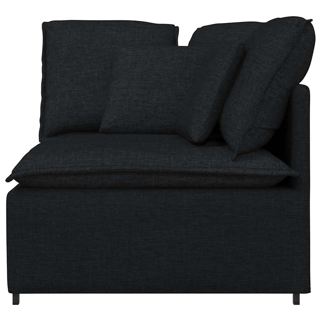 modulsofa hjørnemodul med hynder 100 cm sort