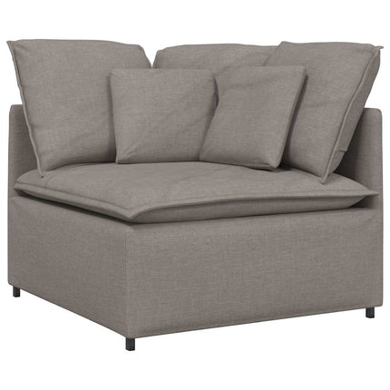 modulsofa hjørnemodul med hynder 100 cm gråbrun
