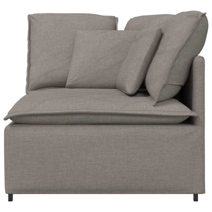 modulsofa hjørnemodul med hynder 100 cm gråbrun