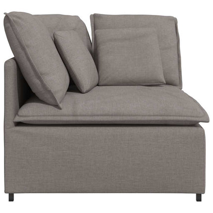 modulsofa hjørnemodul med hynder 100 cm gråbrun
